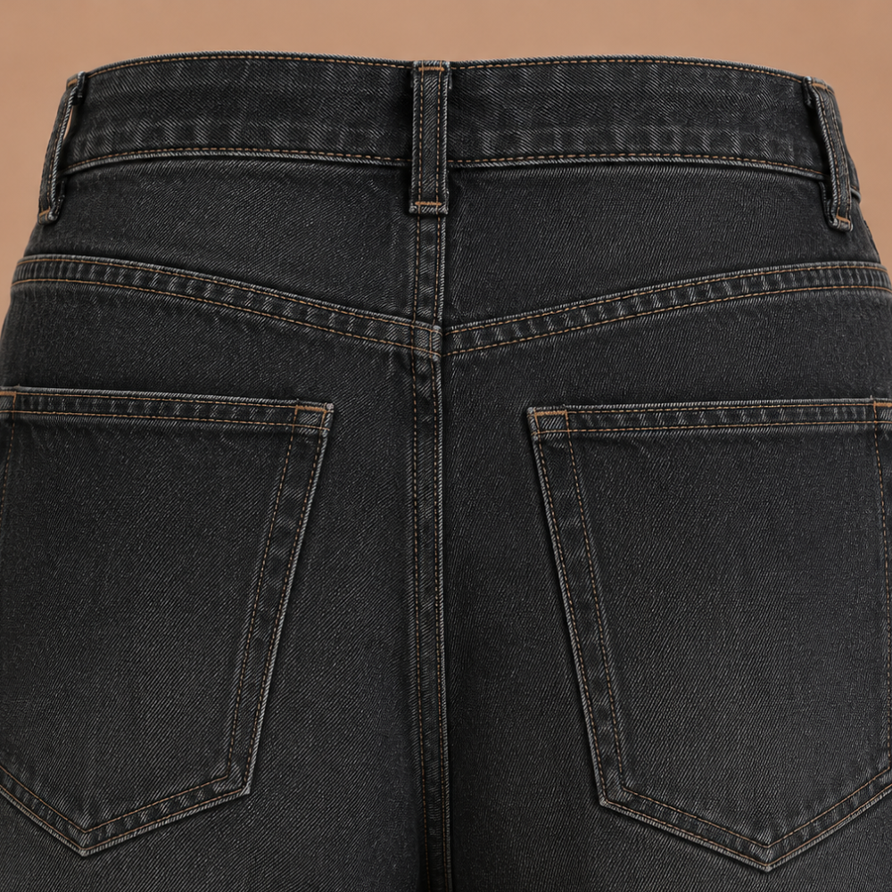Dames baggy bermuda-short met lage taille