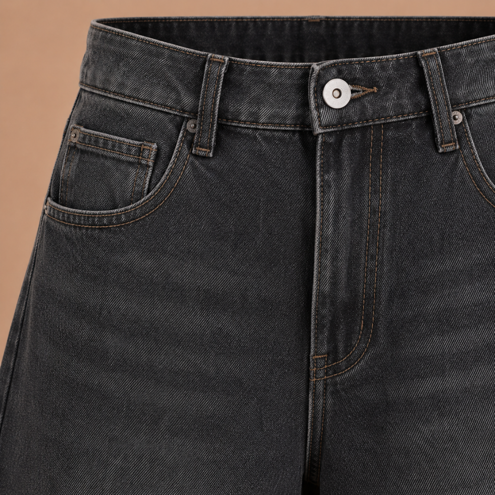 Dames baggy bermuda-short met lage taille