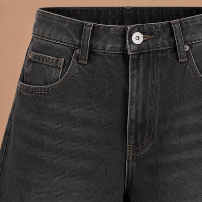 Dames baggy bermuda-short met lage taille